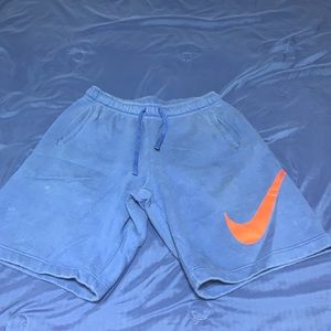 Blue Nike shorts